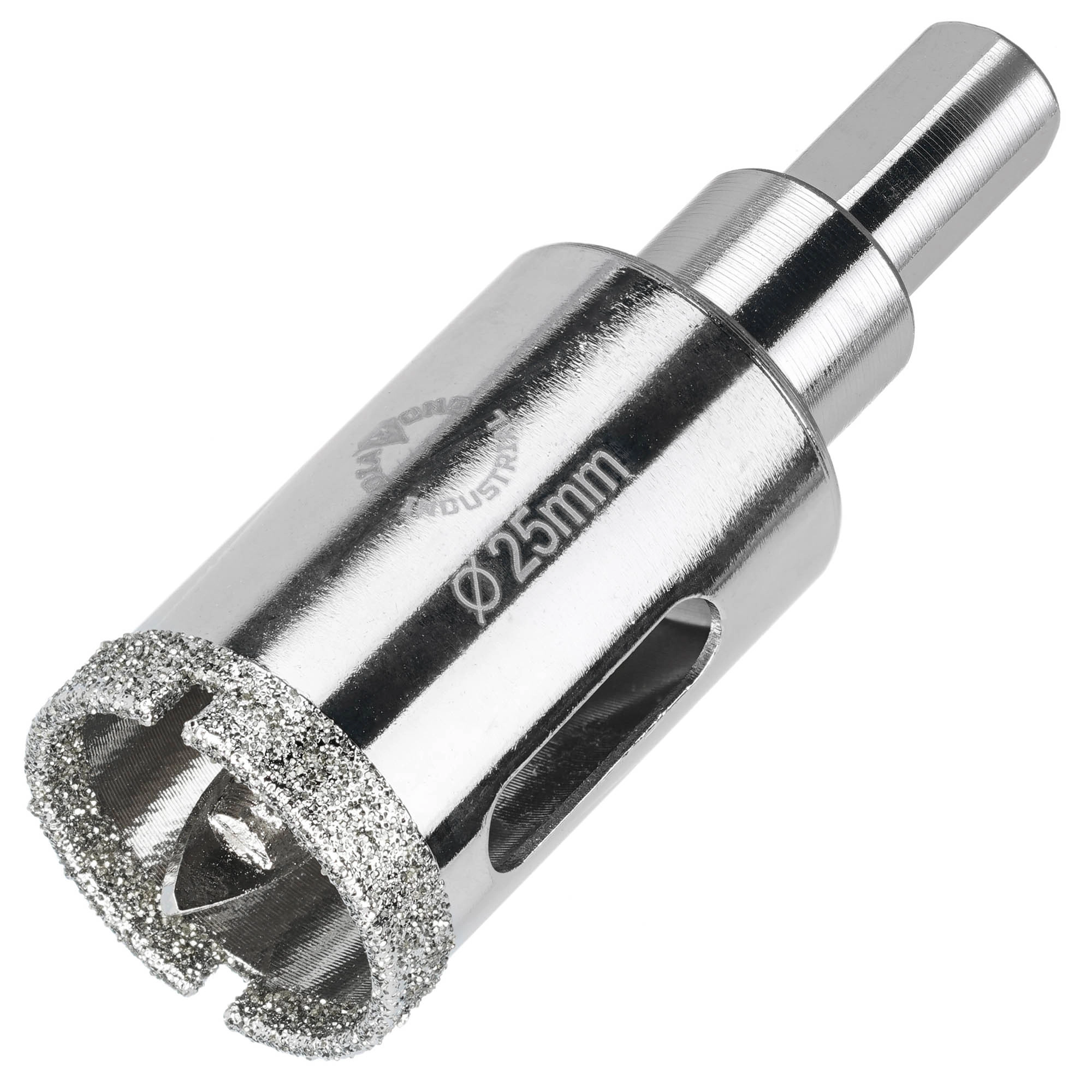 Алмазная коронка по керамограниту, плитке, кафелю 25 мм с центром Diamond Industrial