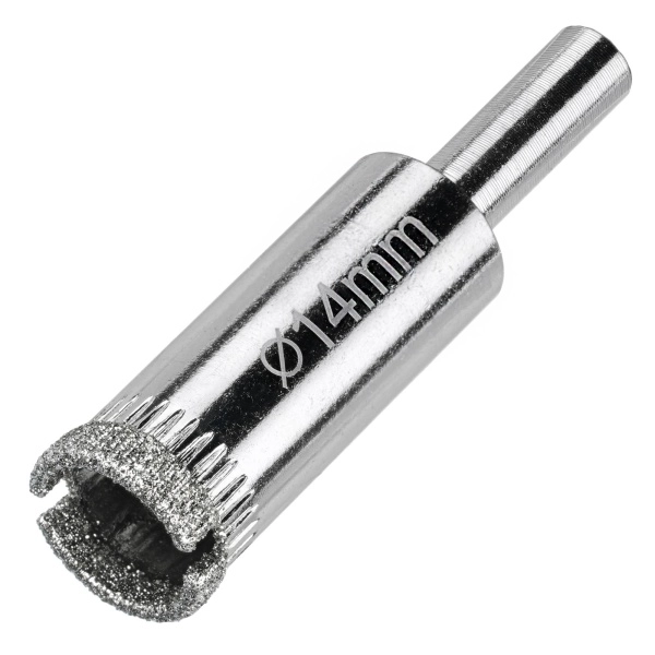 Алмазная коронка по керамограниту, плитке, кафелю 14 мм Diamond Industrial (2 шт)