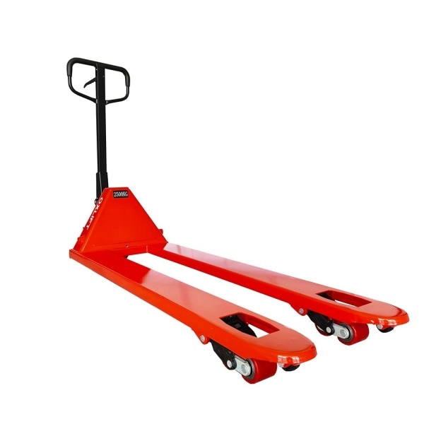 фото ручная гидравлическая тележка длинновильная oxlift ox25-l1500 1500 мм 2500 кг