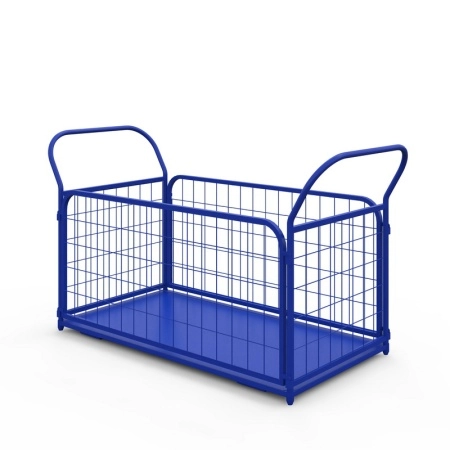 фото тележка платформенная с сетчатыми бортами тс 7 (800х1400) без колес
