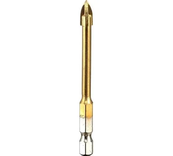 Сверло по керамике и стеклу квадро 6 мм GOLD Diamond Industrial