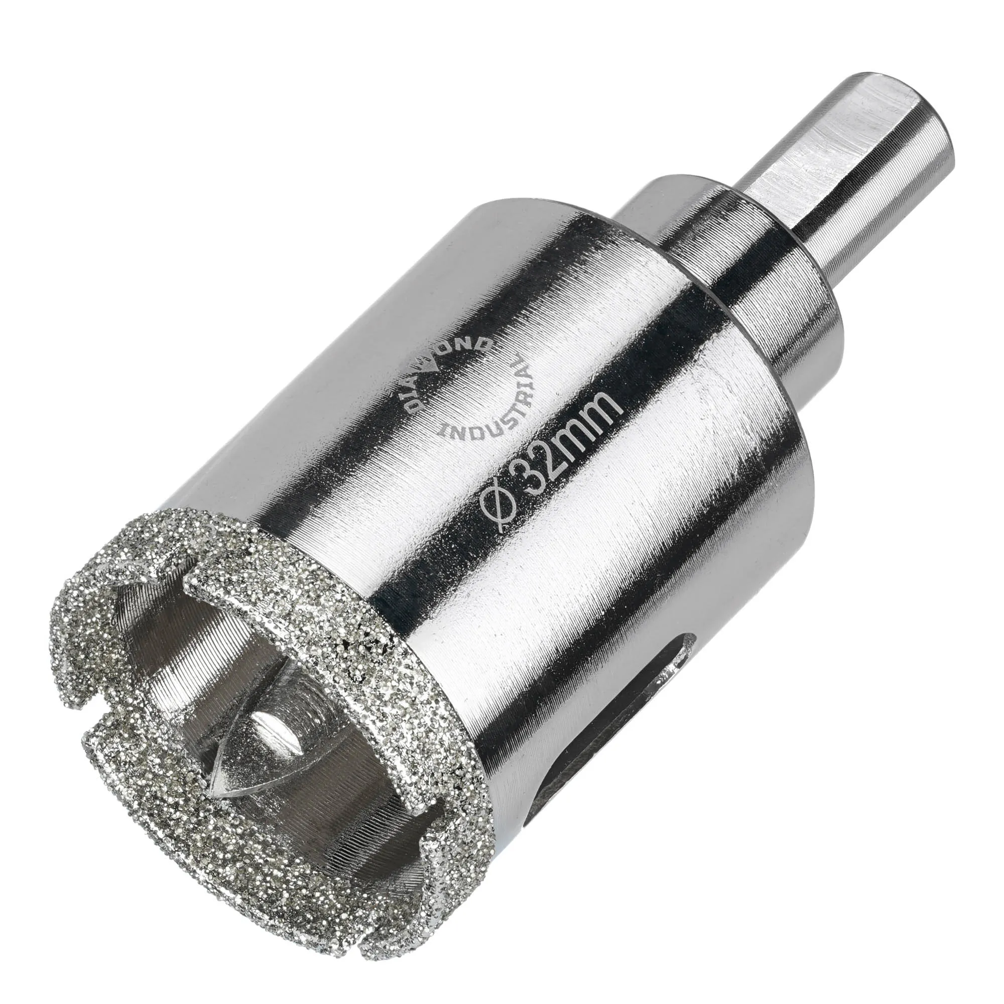 Алмазная коронка по керамограниту, плитке, кафелю 32 мм с центром Diamond Industrial