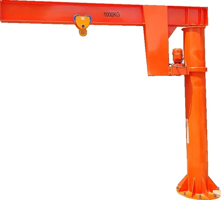 фото кран консольный поворотный электрический tor jib г/п 3000 кг, высота 3 м, стрела 3 м